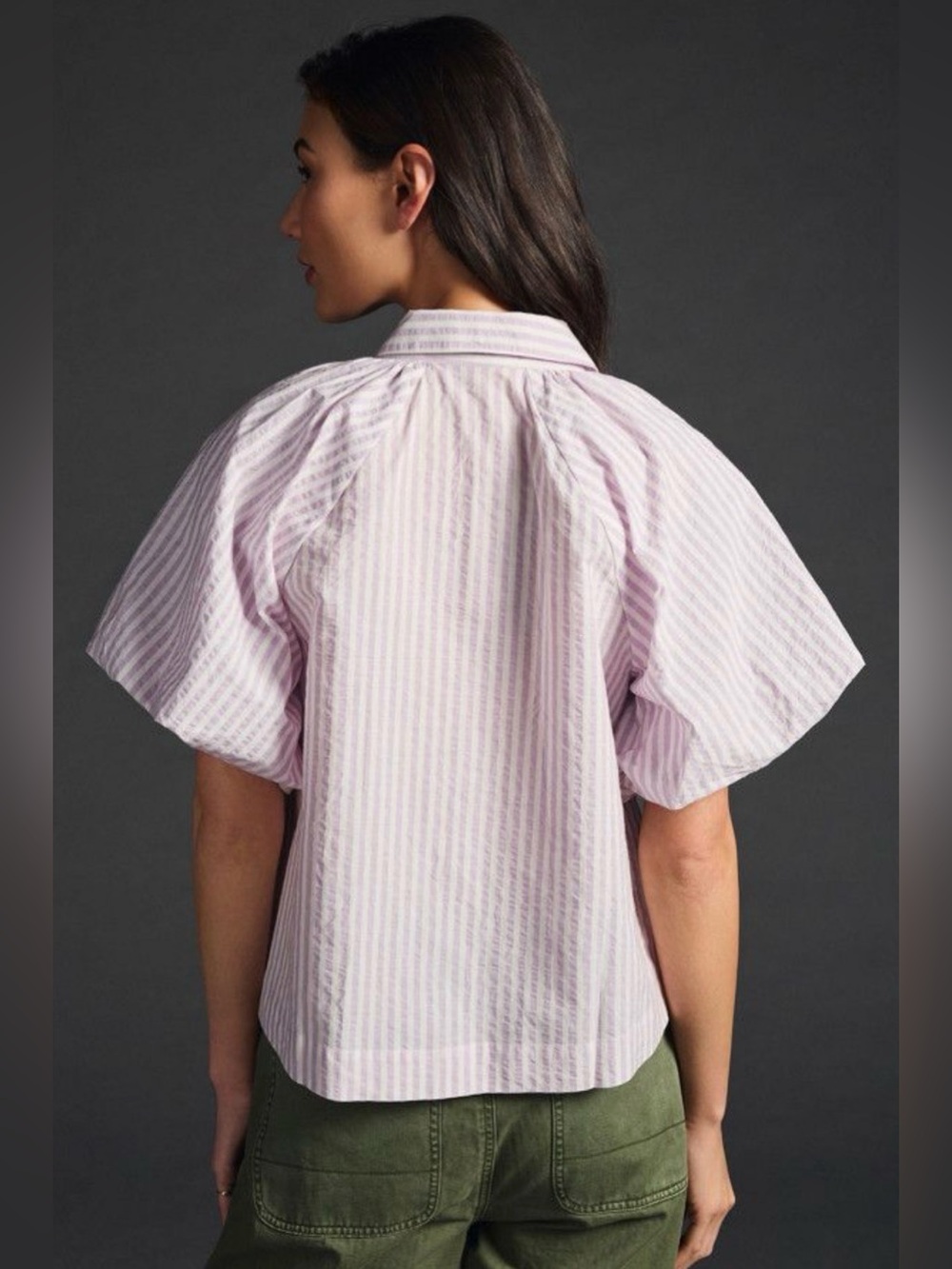 Maeve By Anthropologie The Zooey Bubble-sleeve Blouse, Size XL - Picture 2 of 11